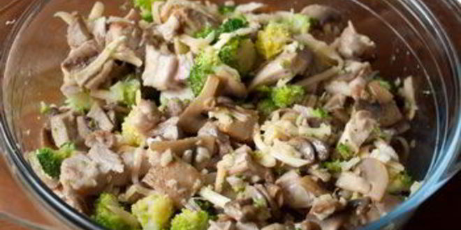 Рецепт курицы с брокколи в лаваше