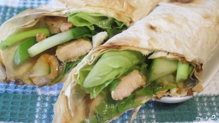 Рецепт курицы в лаваше