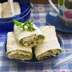 Рецепт Лаваша с брынзой и зеленью