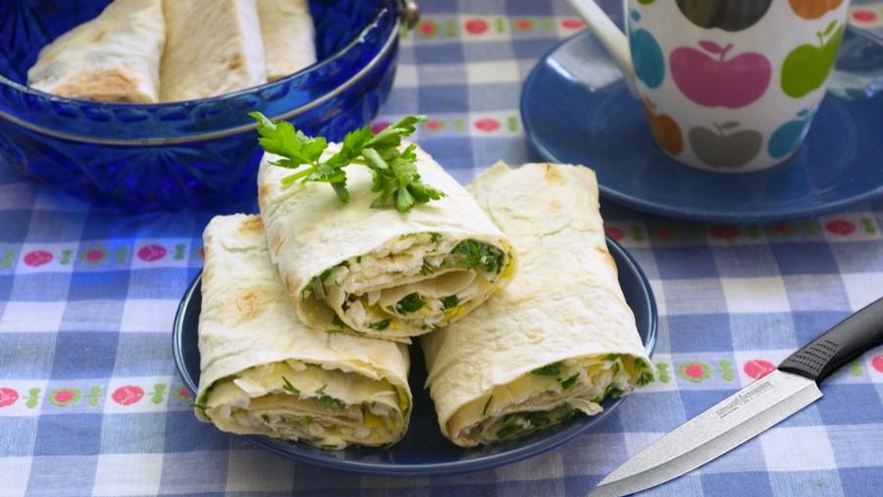 Рецепт лаваша с брынзой и зеленью