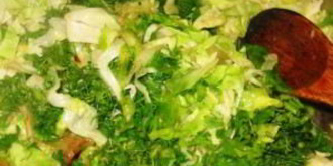 Рецепт лаваша с капустной начинкой