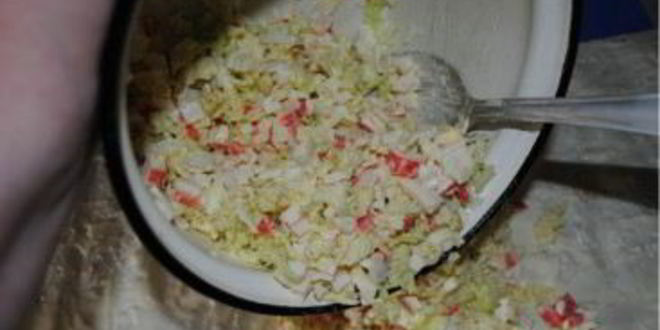 Рецепт лаваша с крабовыми палочками и плавленым сыром