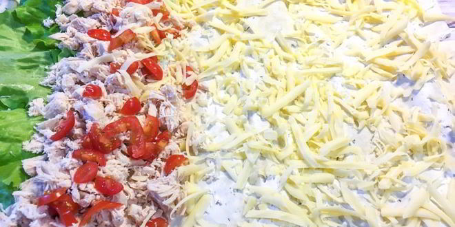 Рецепт лаваша с курицей и сыром