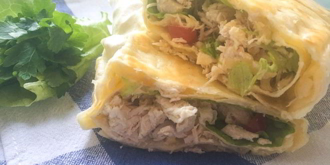 Рецепт лаваша с курицей и сыром