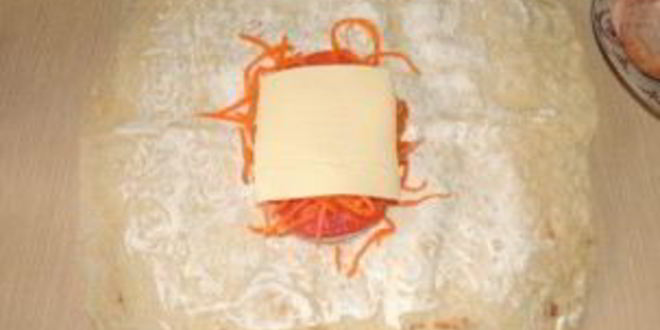 Рецепт лаваша с морковью и сыром