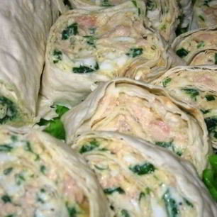 Рецепт Лаваша с печенью трески