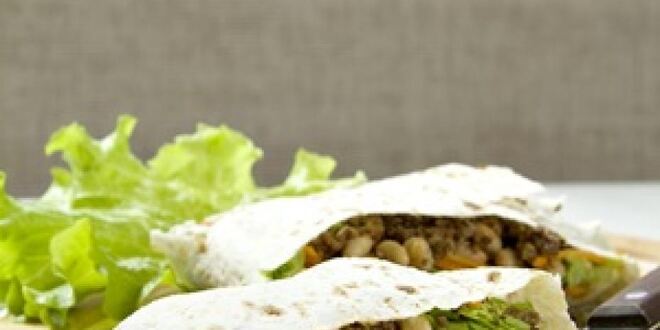 Рецепт лаваша с пряной говядиной и фасолью