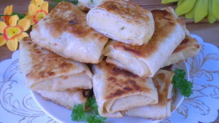 Рецепт лаваша с пюре