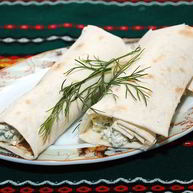 Рецепт Лаваша с творогом и чесноком