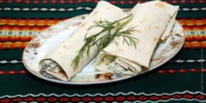 Рецепт лаваша с творогом и чесноком