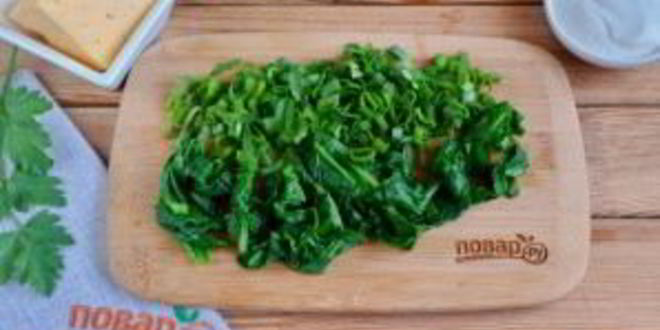 Рецепт лаваша с яйцом и шпинатом