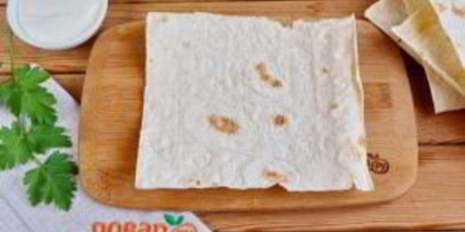 Рецепт лаваша с яйцом и шпинатом