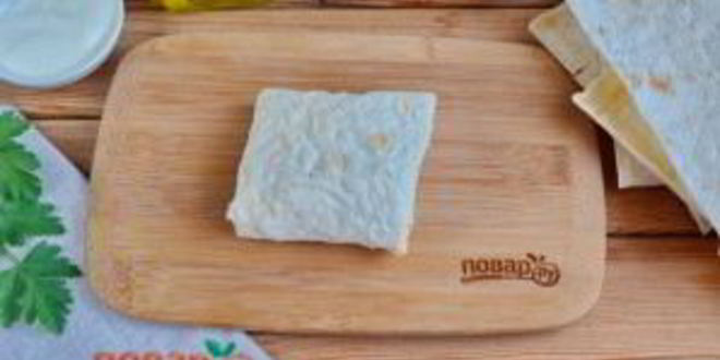 Рецепт лаваша с яйцом и шпинатом