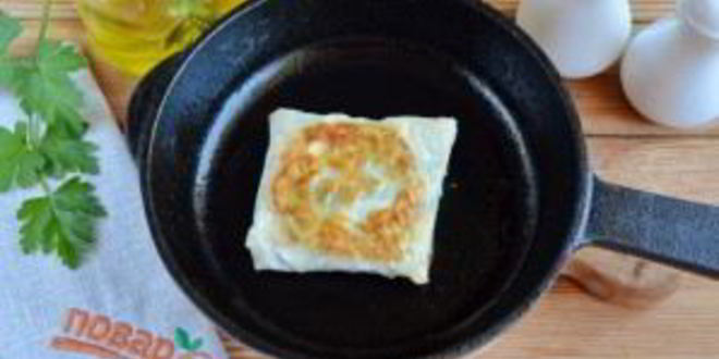 Рецепт лаваша с яйцом и шпинатом