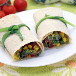 Рецепт Овощей в лаваше