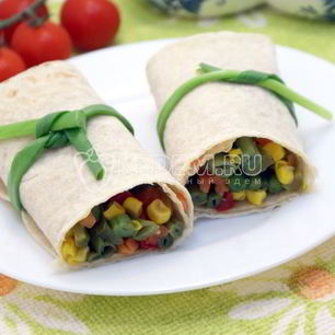 Рецепт Овощей в лаваше