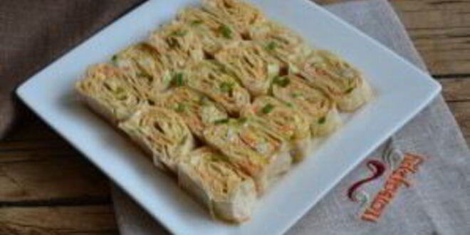 Рецепт рулетиков из лаваша с корейской морковкой