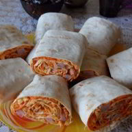 Рецепт Рулетиков из лаваша с морковкой