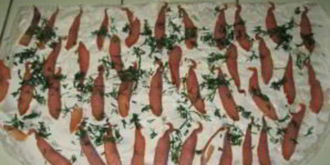 Рецепт рулетиков из лаваша с рыбой