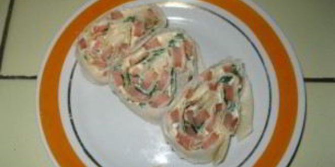 Рецепт рулетиков из лаваша с рыбой