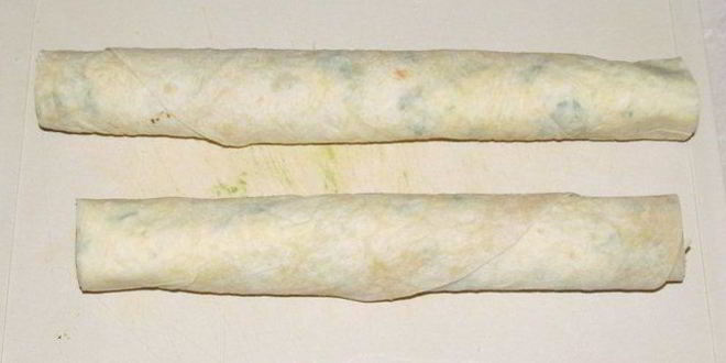 Рецепт рулетиков из лаваша с сыром