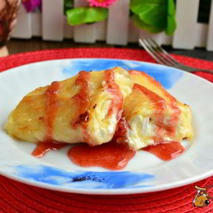 Рецепт Рулетиков из лаваша с творогом жареные на сковороде