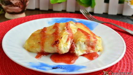 Рецепт Рулетиков из лаваша с творогом жареные на сковороде