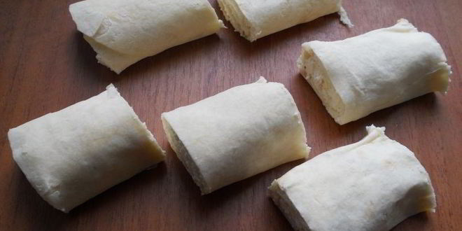 Рецепт рулетиков из лаваша с творогом жареные на сковороде