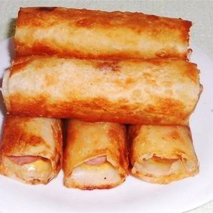 Рецепт Сосисок в картофельно-сырной шубе из лаваша