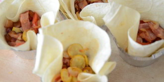 Рецепт завтрака в лаваше