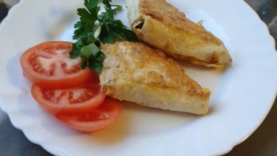 Рецепт жареного лаваша с сыром и зеленью