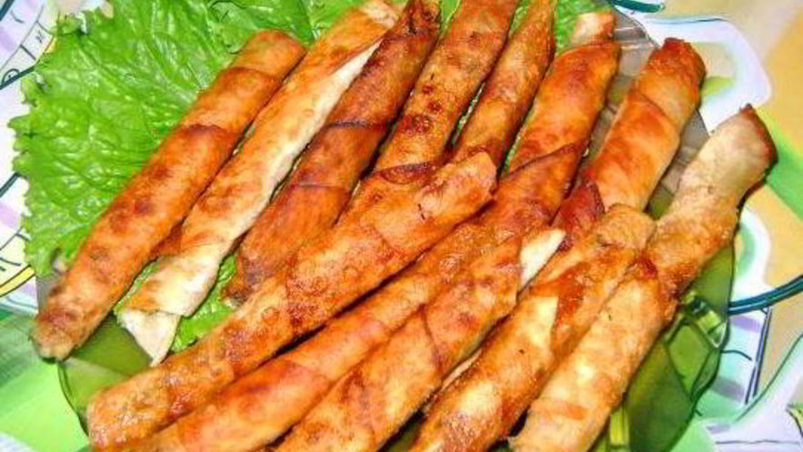 Рецепт жареного лаваша с сыром