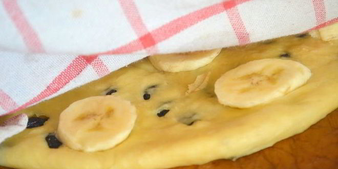Рецепт банановой фокаччи