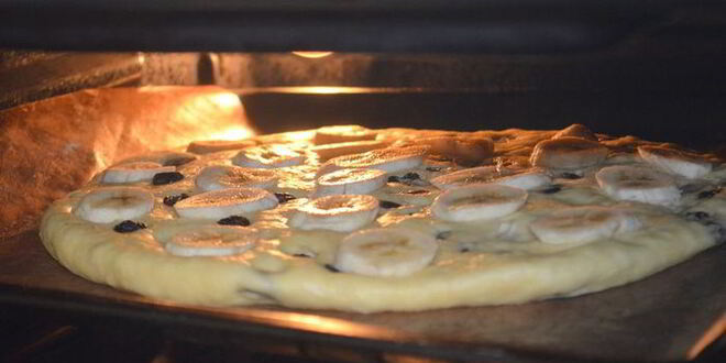 Рецепт банановой фокаччи