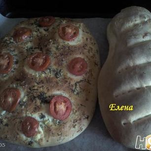 Рецепт Фокаччи с помидором и сыром
