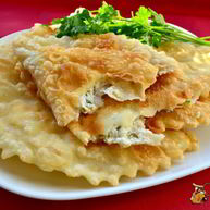 Рецепт Хрустящих лепешек с сыром Фета и зеленью