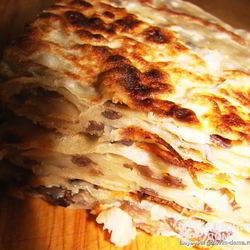 Рецепт Китайских лепешек с мясом и грибами му-эр