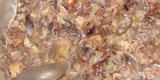 Рецепт китайских лепешек с мясом и грибами му-эр