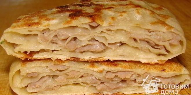 Рецепт китайских лепешек с мясом и грибами му-эр