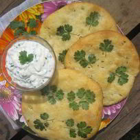 Рецепт Лепешек Наан со специями и кинзой