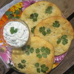 Рецепт Лепешек Наан со специями и кинзой