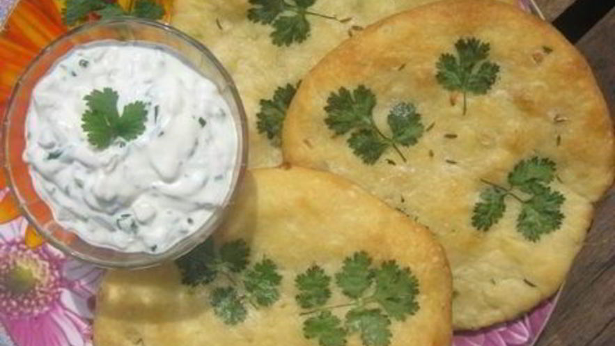 Рецепт лепешек наан со специями и кинзой
