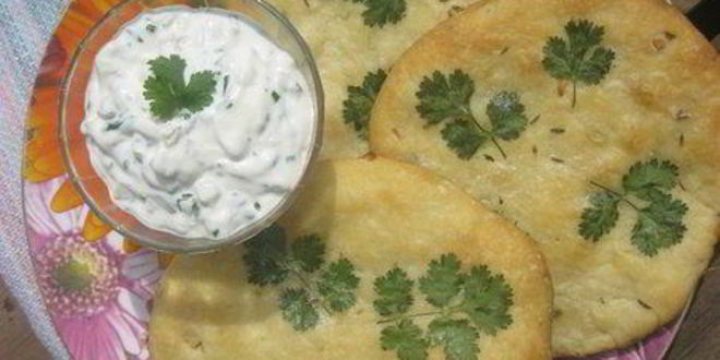 Рецепт лепешек наан со специями и кинзой