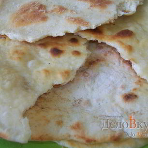 Рецепт Пресной лепешки на кислом молоке