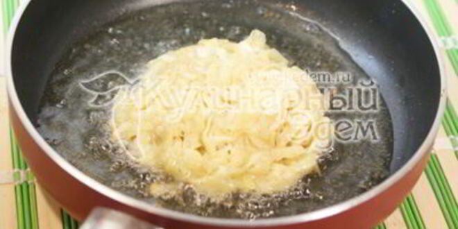 Рецепт шницеля с картофельной лепешкой