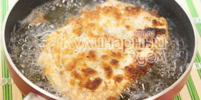 Рецепт шницеля с картофельной лепешкой