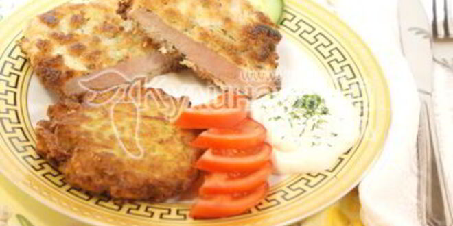 Рецепт шницеля с картофельной лепешкой