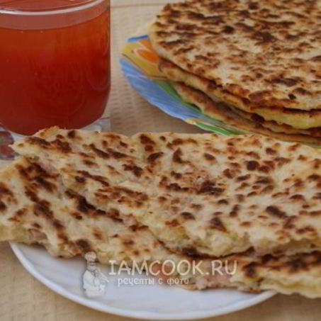 Рецепт Сырных лепешек с ветчиной