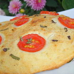Рецепт Великолепной лепешки с помидорами