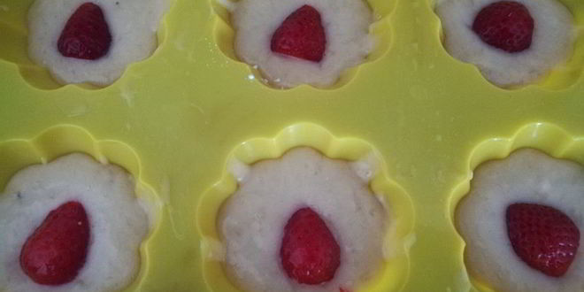 Рецепт бананова-клубничных маффины